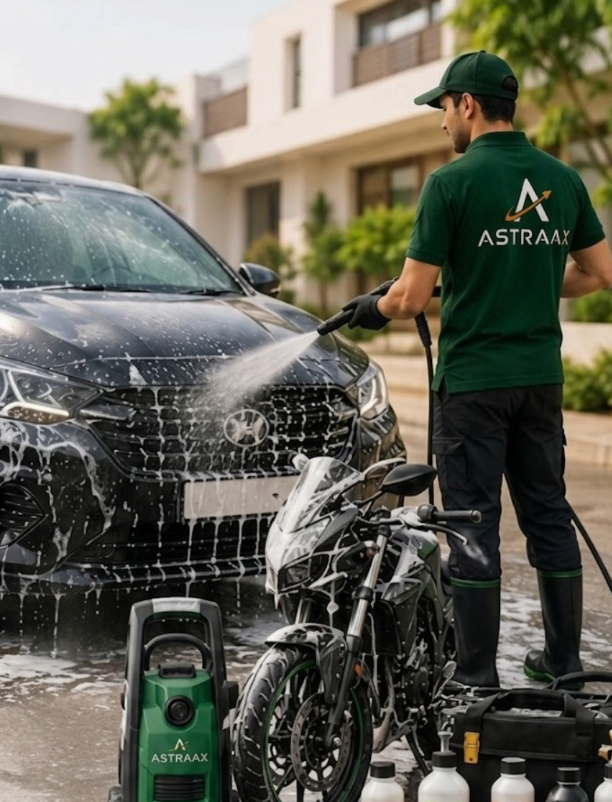 Car and bike wash at home