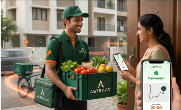 Astraax 20 minute grocery delivery