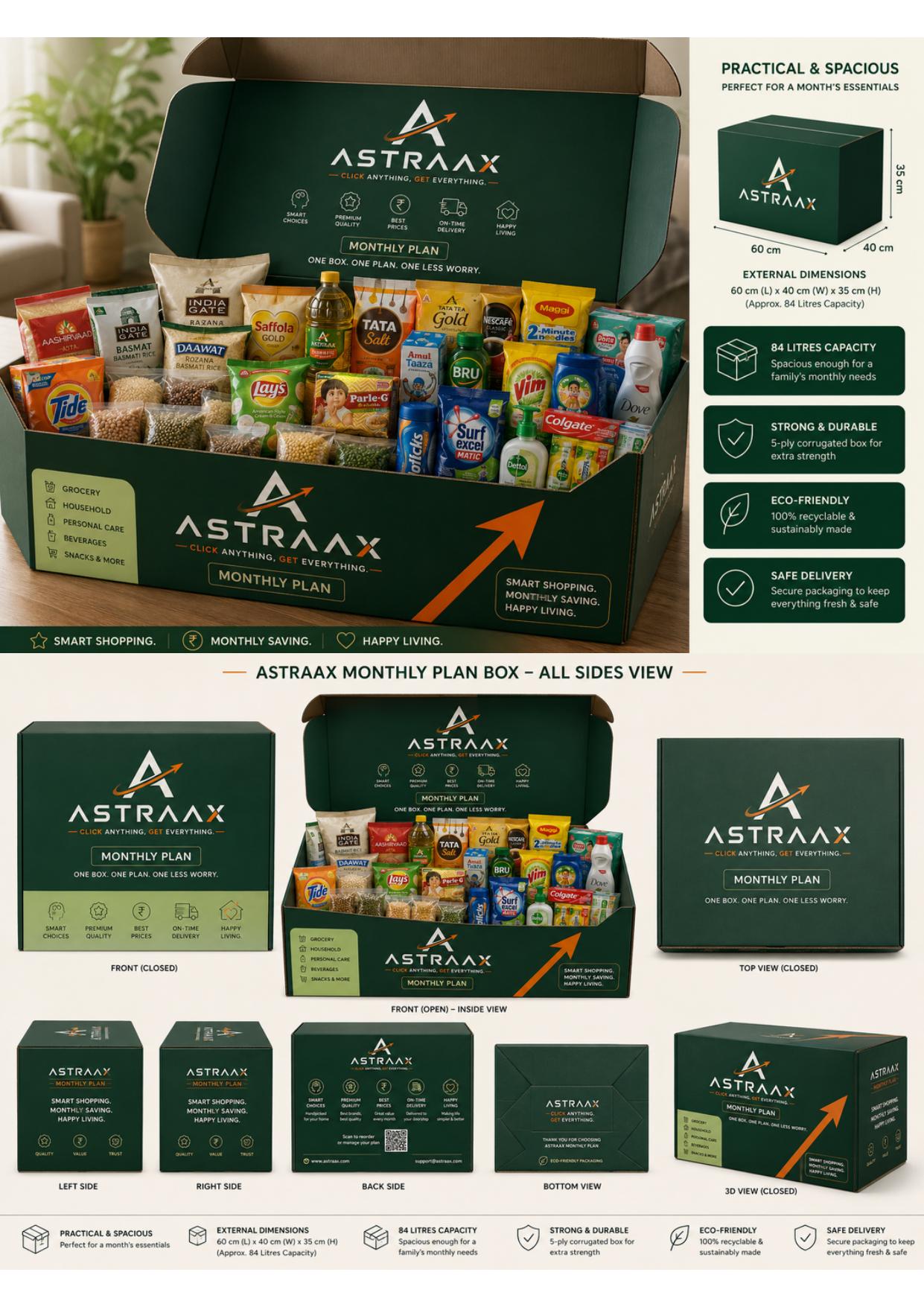 Astraax Monthly Plan Box